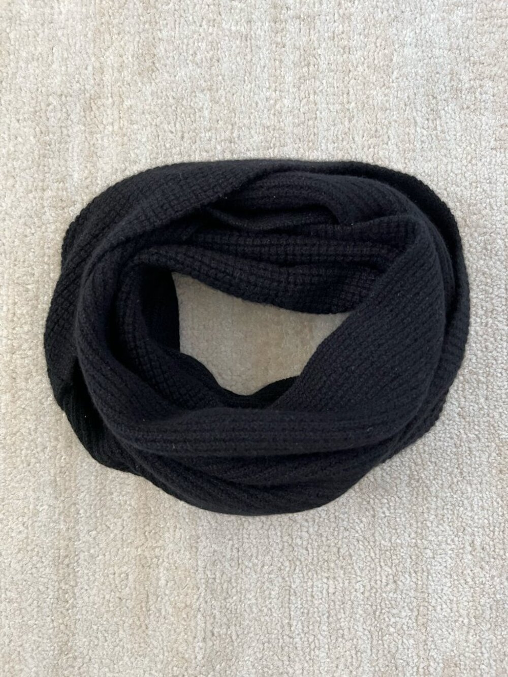 Madewell Cashmere Black Infinity Winter Scarf